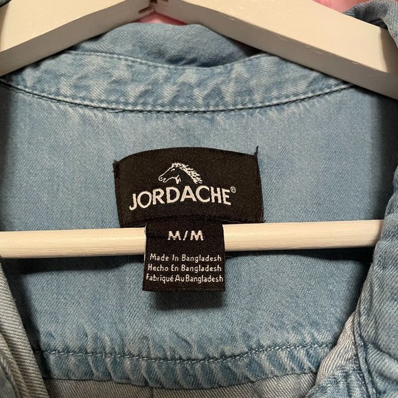 Jordache Denim Look Romper Sz M - Picture 2 of 7